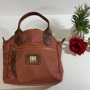 Frye Women's Tan Tote Bag with Brown Accents